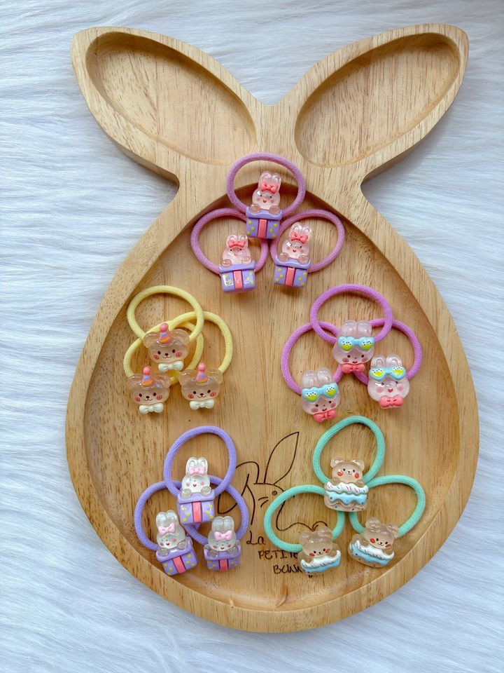 cute ornaments hair tie (bundle set of 15pcs)