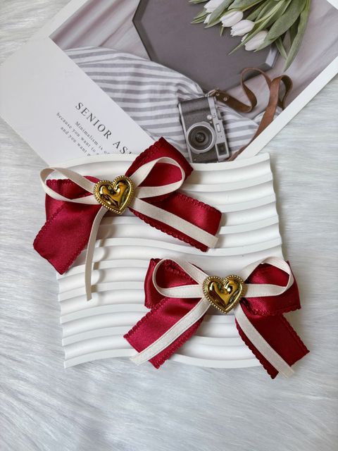 premium handmade ribbon duck clip (1pair)