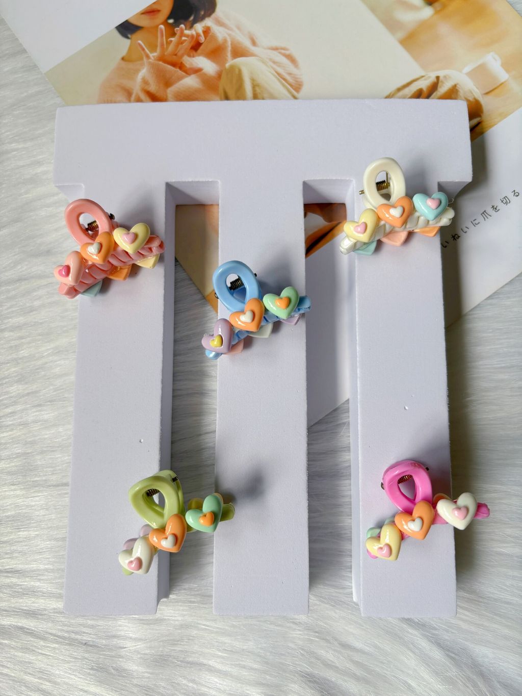 cute heart claw clip (4cm)