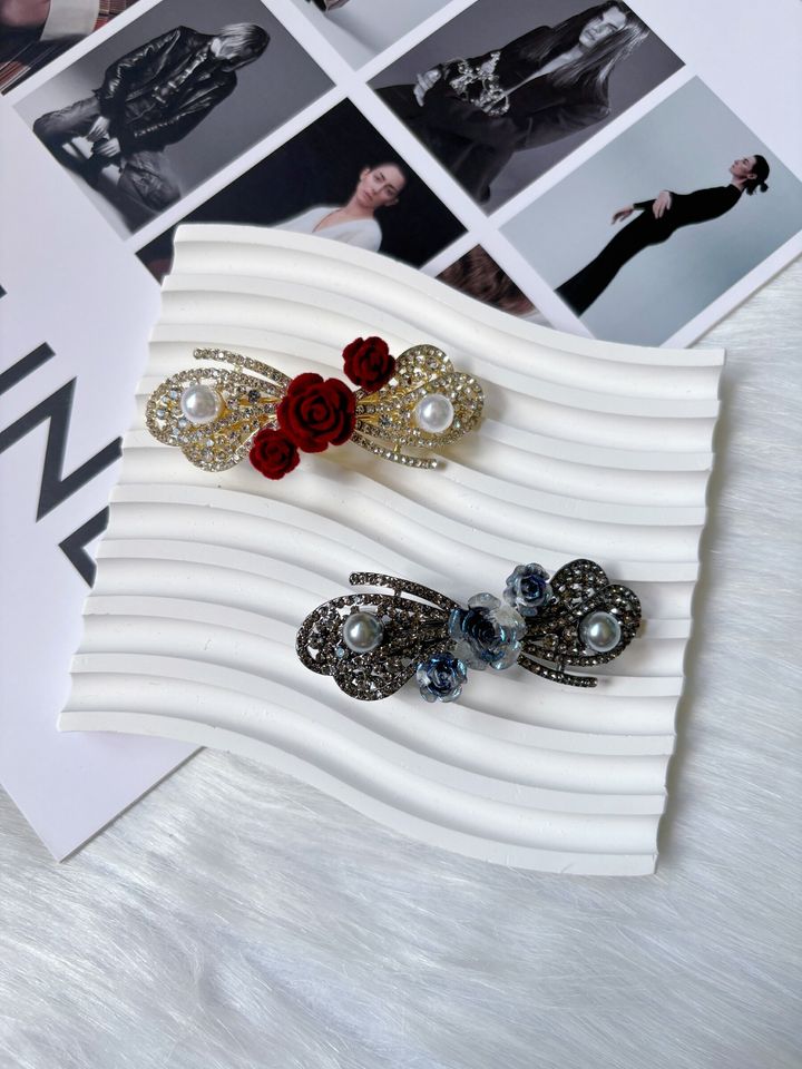 flower theme spring clip (6cm)