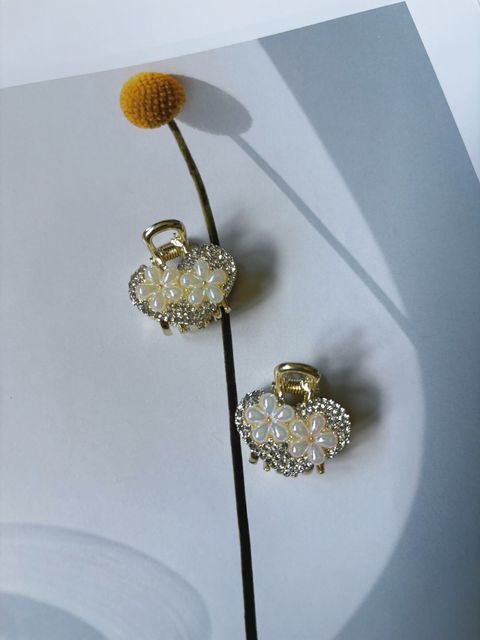 crystal heart claw clip (2.5cm)