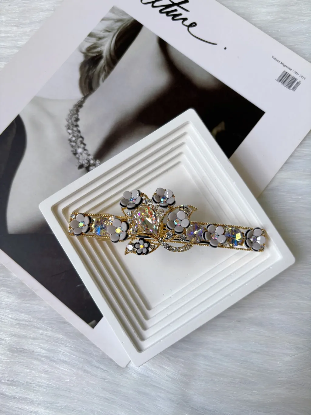 limited edition flower spring clip (6cm)