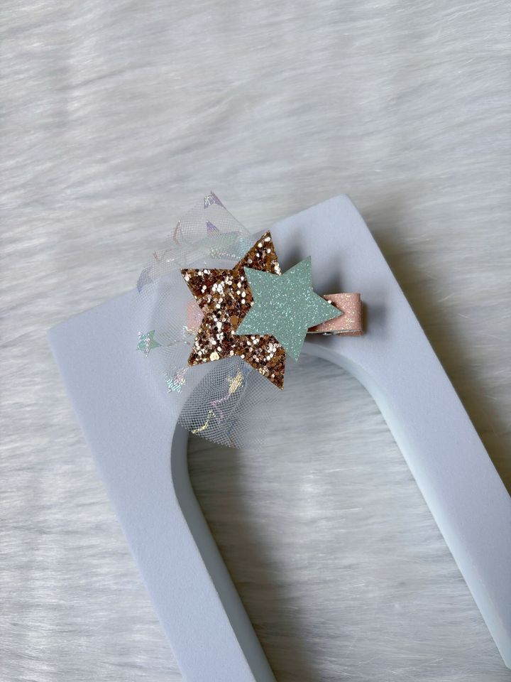 glitter star duck clip