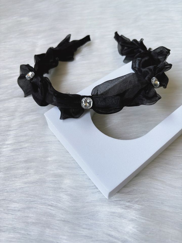 korean style organza headband