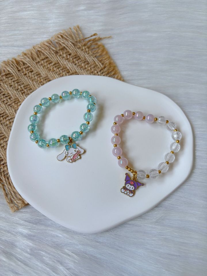 sanrio crystal beads bracelet