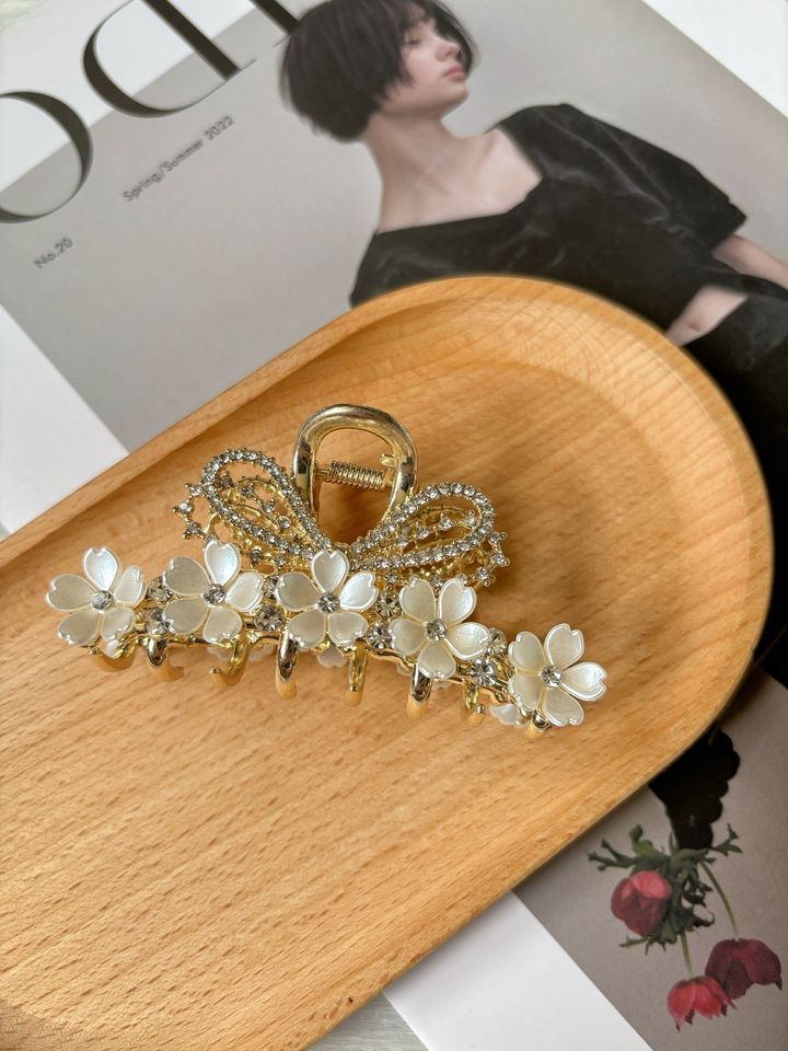 shell flower claw clip (10cm)