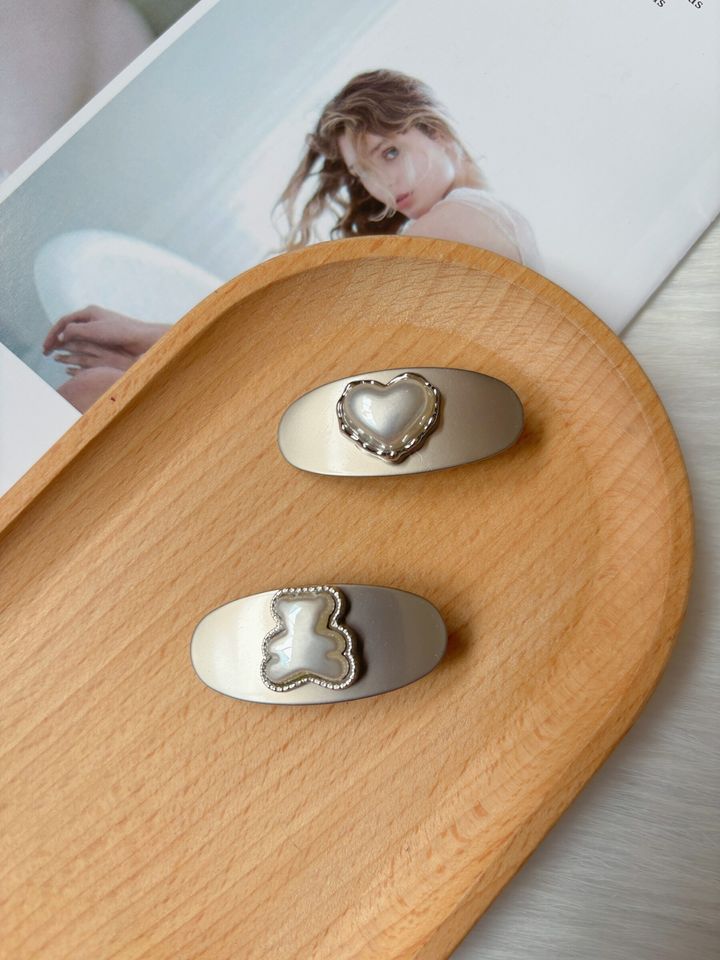 ins style pearl duck clip