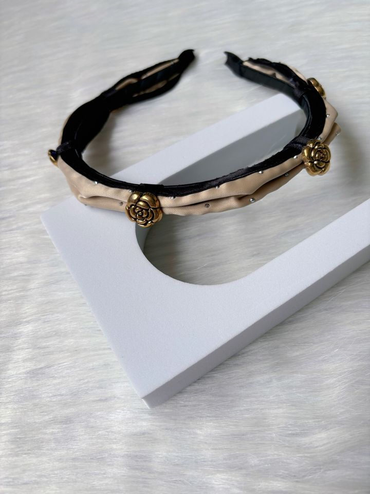 camellia flower vintage headband