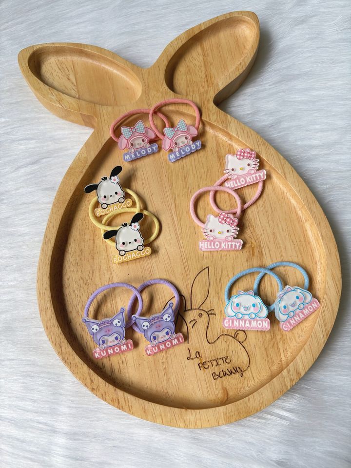 sanrio family hair tie (bundle set of 5pairs)