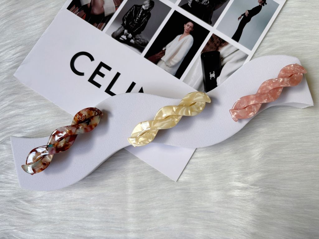 premium acetate spring clip (6cm)