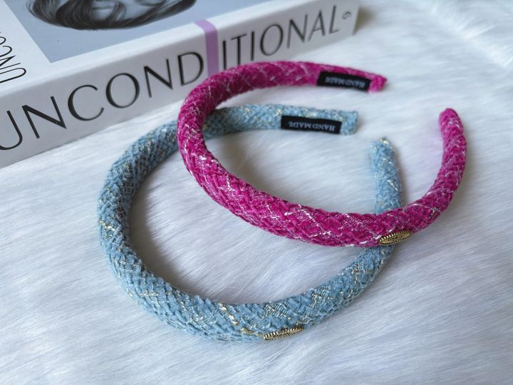 minimalist tweed headband