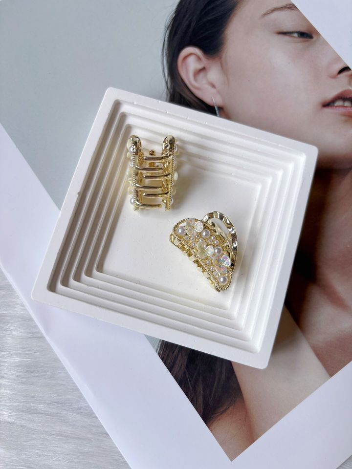 shell flower claw clip (2.5cm)