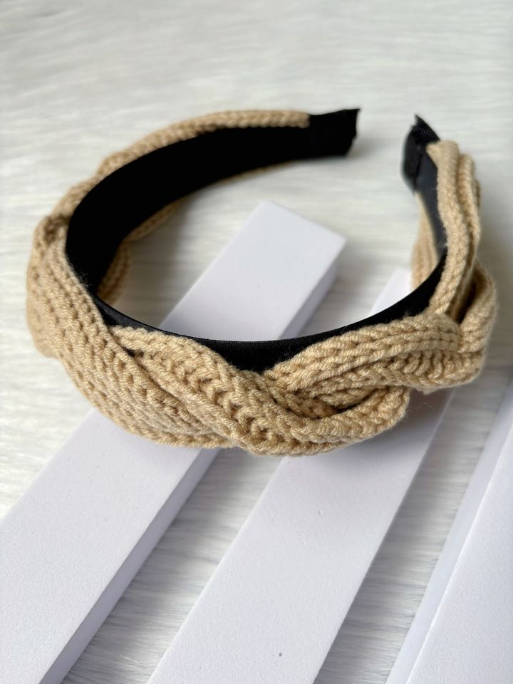 premium wool braided headband