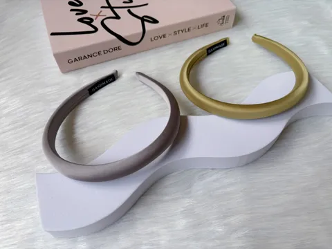 minimalist satin headband
