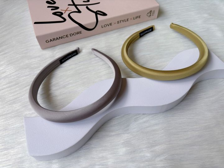minimalist satin headband