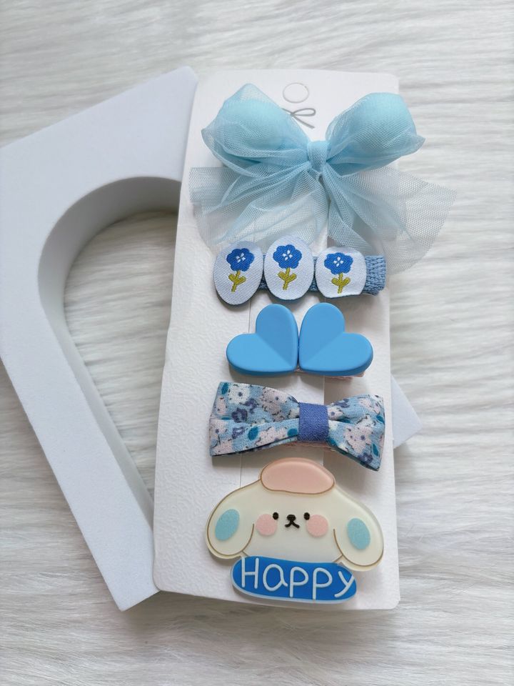 blue theme mix duck clip (5 in 1 set)