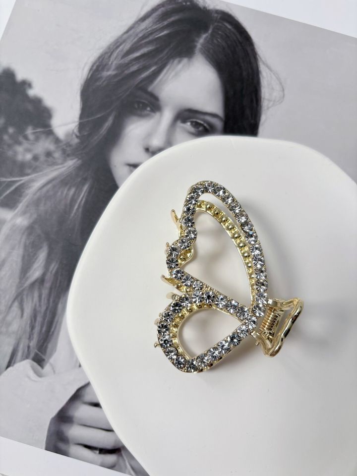 crystal butterfly claw clip (6cm)
