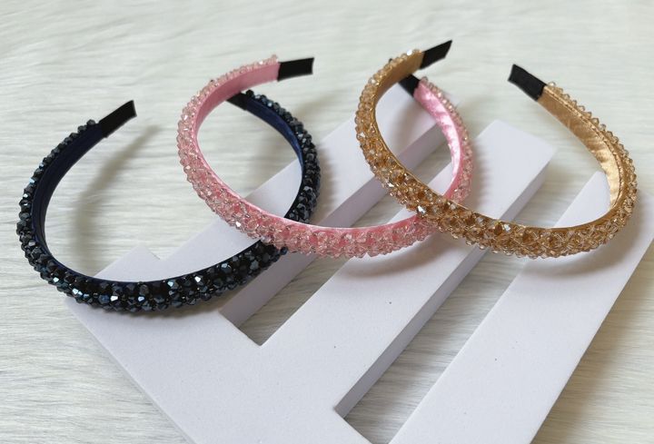 handmade crystal headband