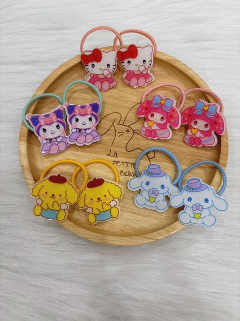 sanrio family hair tie (bundle set of 5pairs)