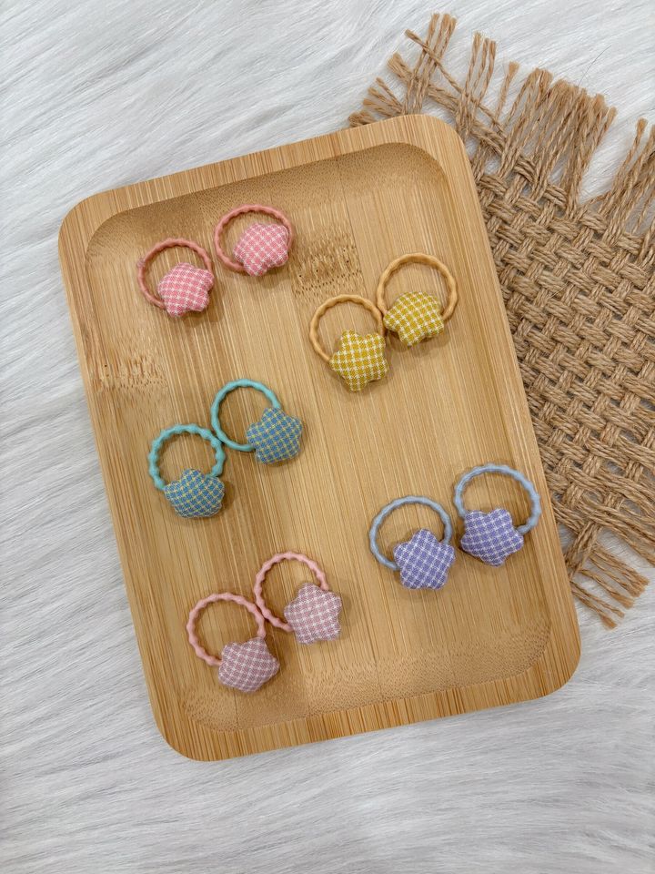 cute star hair tie (bundle set of 5pairs)