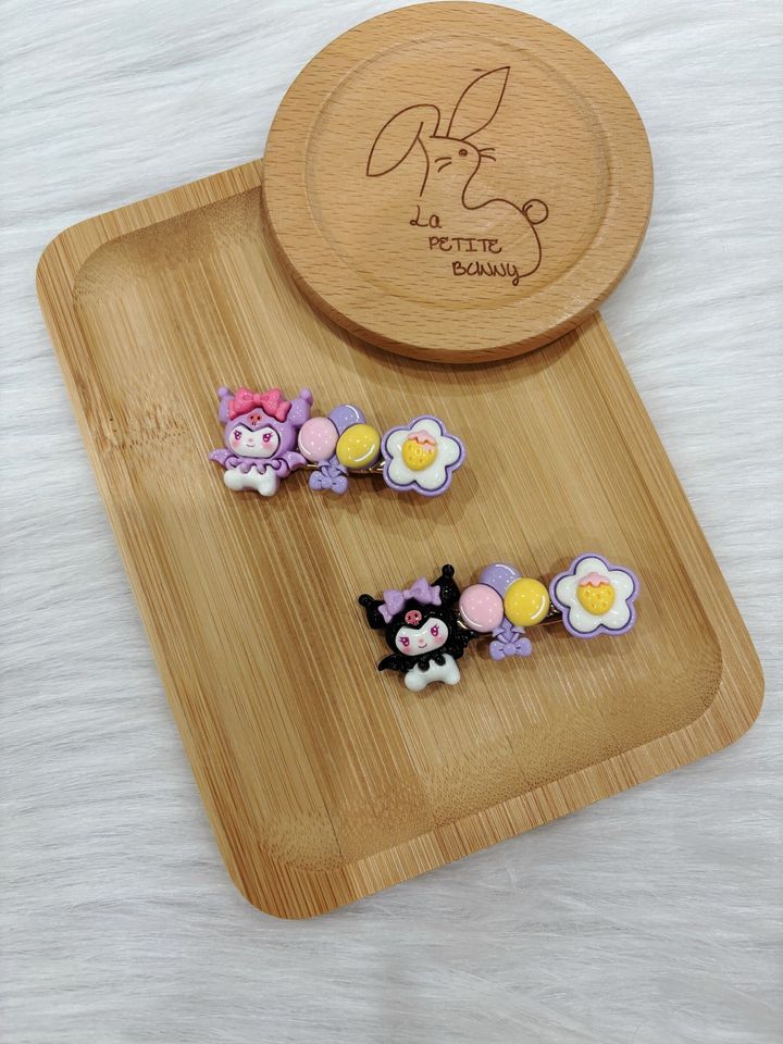 kuromi theme duck clip (2 in 1 set)