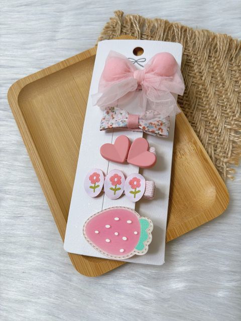 sweet pink mix clip (5 in 1 set)