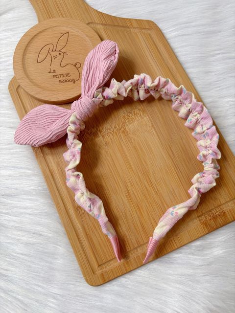 sweet pink ruffle headband