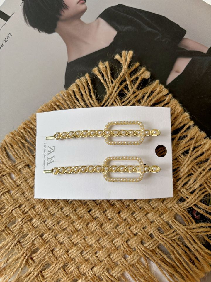 pearl beads side clip (1pair)