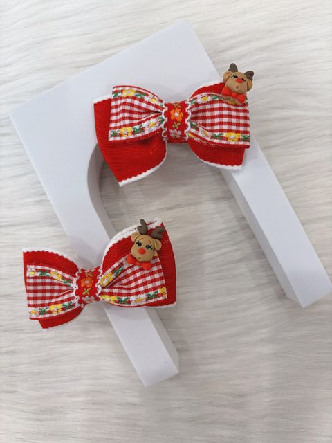 handmade christmas theme duck clip (1pair)