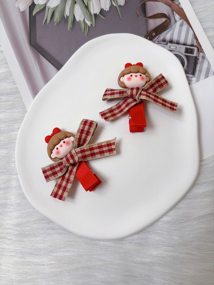 girl theme duck clip (1pair)