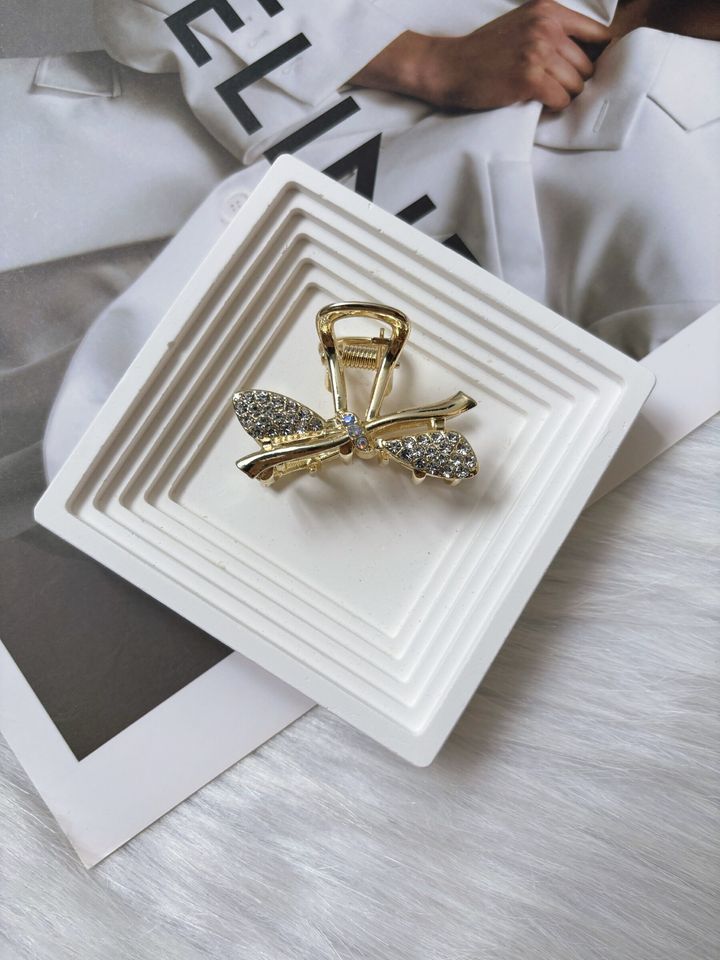 crystal ribbon claw clip (5cm)