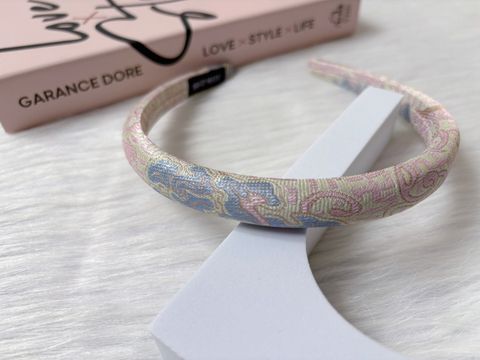 emboss flower sponge headband