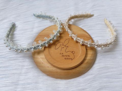 lace mix pearl headband