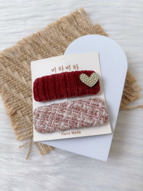 premium tweed bb clip (2 in 1 set)