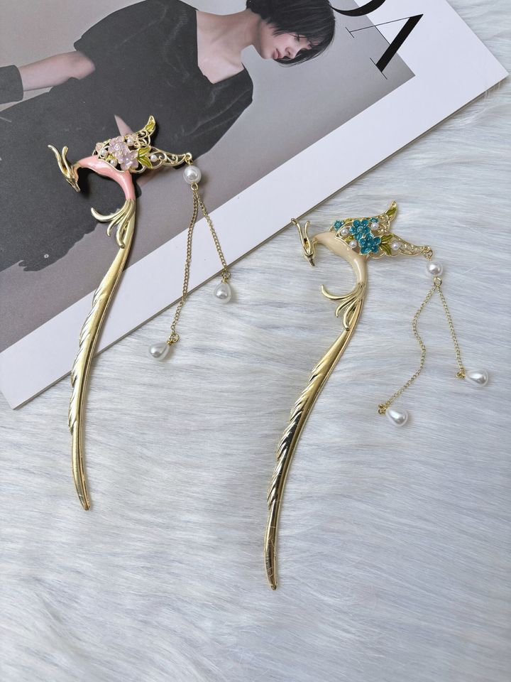 limited edition phoenix hair bun stick