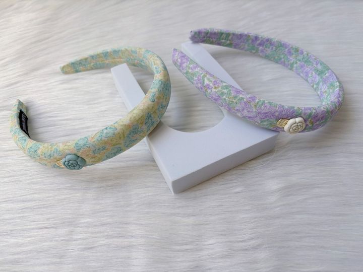 sweet floral print sponge headband