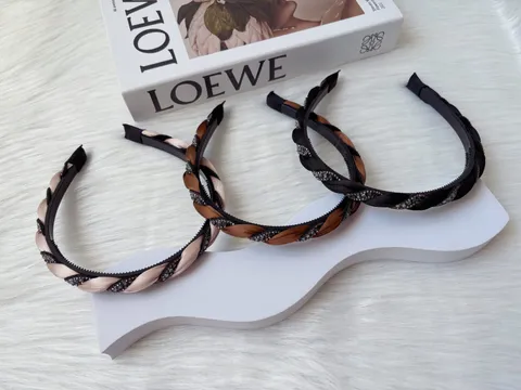 satin mix crystal twist headband