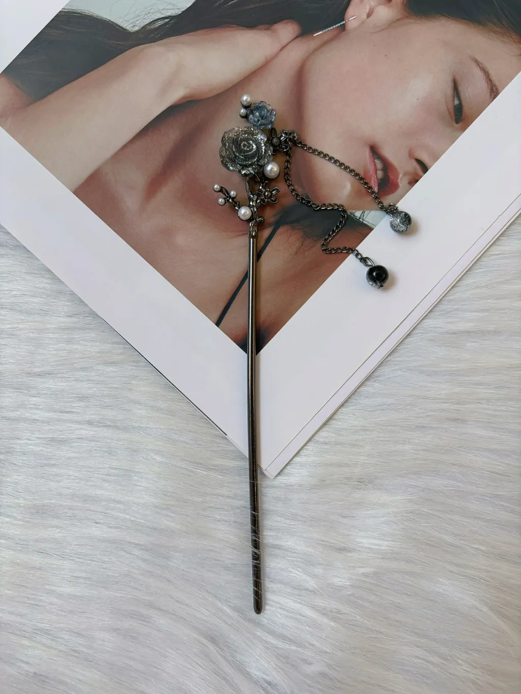 vintage style hair bun stick