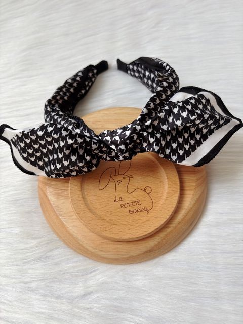 houndstooth print headband