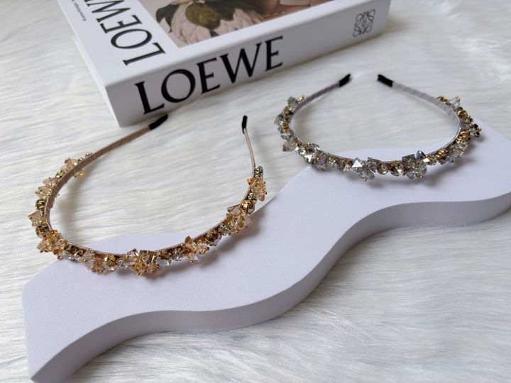 handmade crystal headband