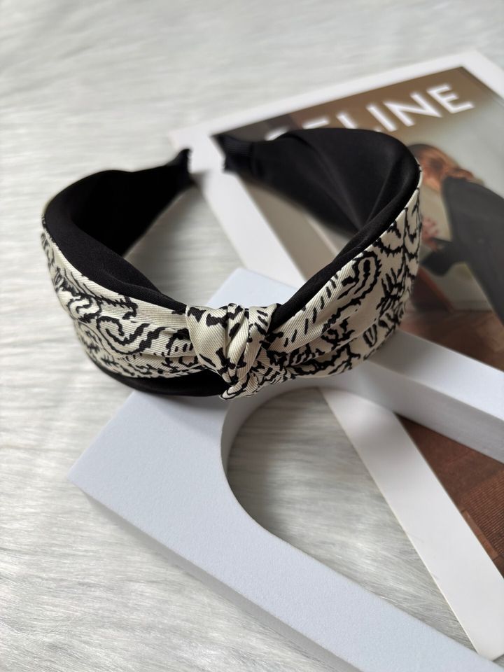 printed knot headband