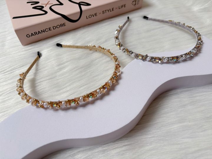 handmade crystal headband