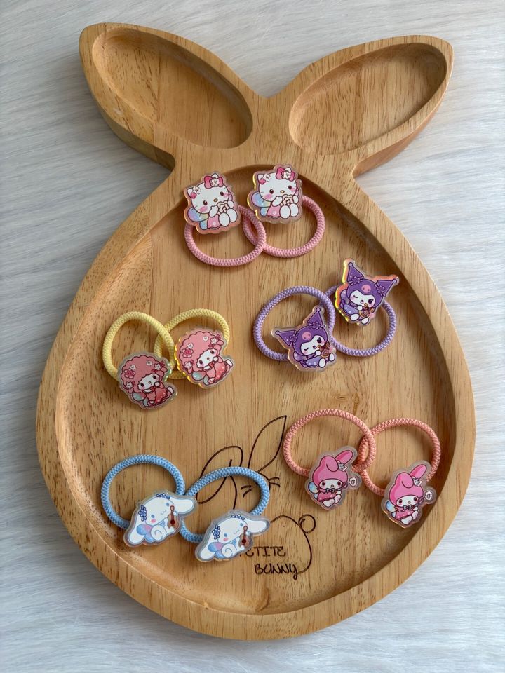 sanrio family hair tie (bundle set of 5pairs)
