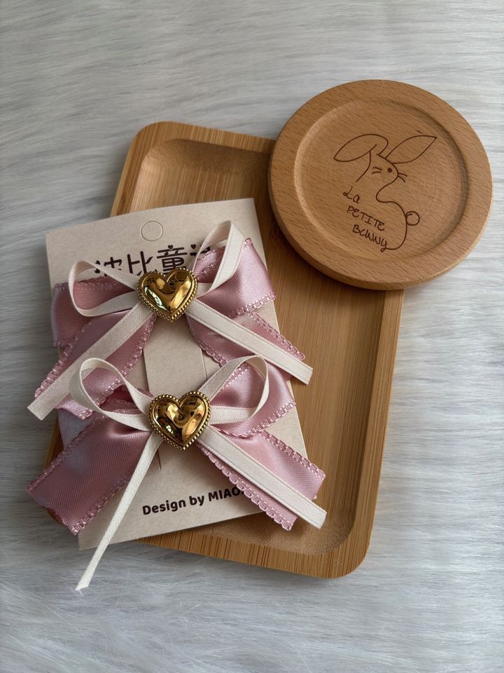 handmade ribbon duck clip (1pair)