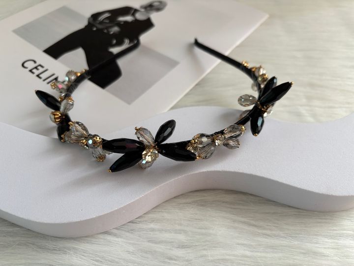 premium handmade crystal headband