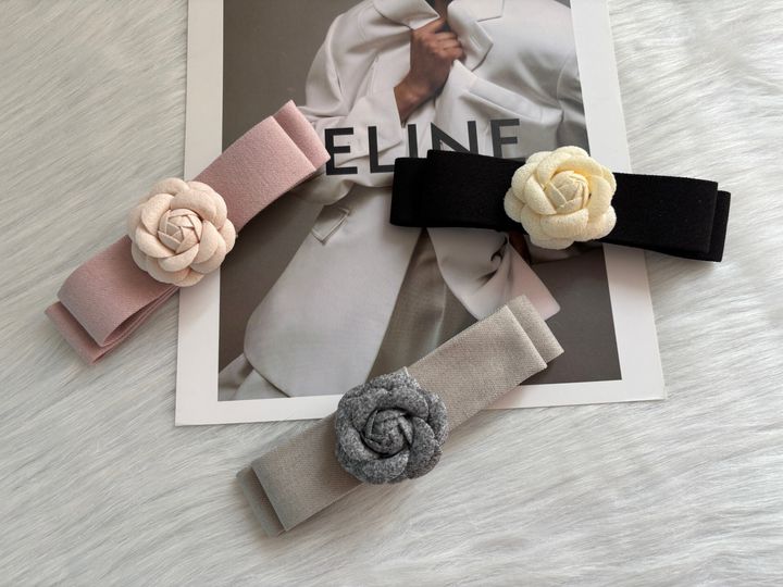 camellia flower spring clip (8cm)