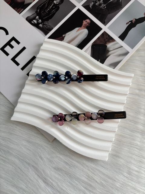 premium acetate flower duck clip