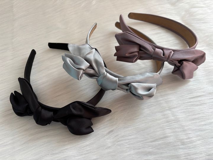 premium satin tulip design headband