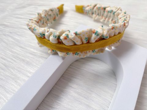 velvet ruffle headband