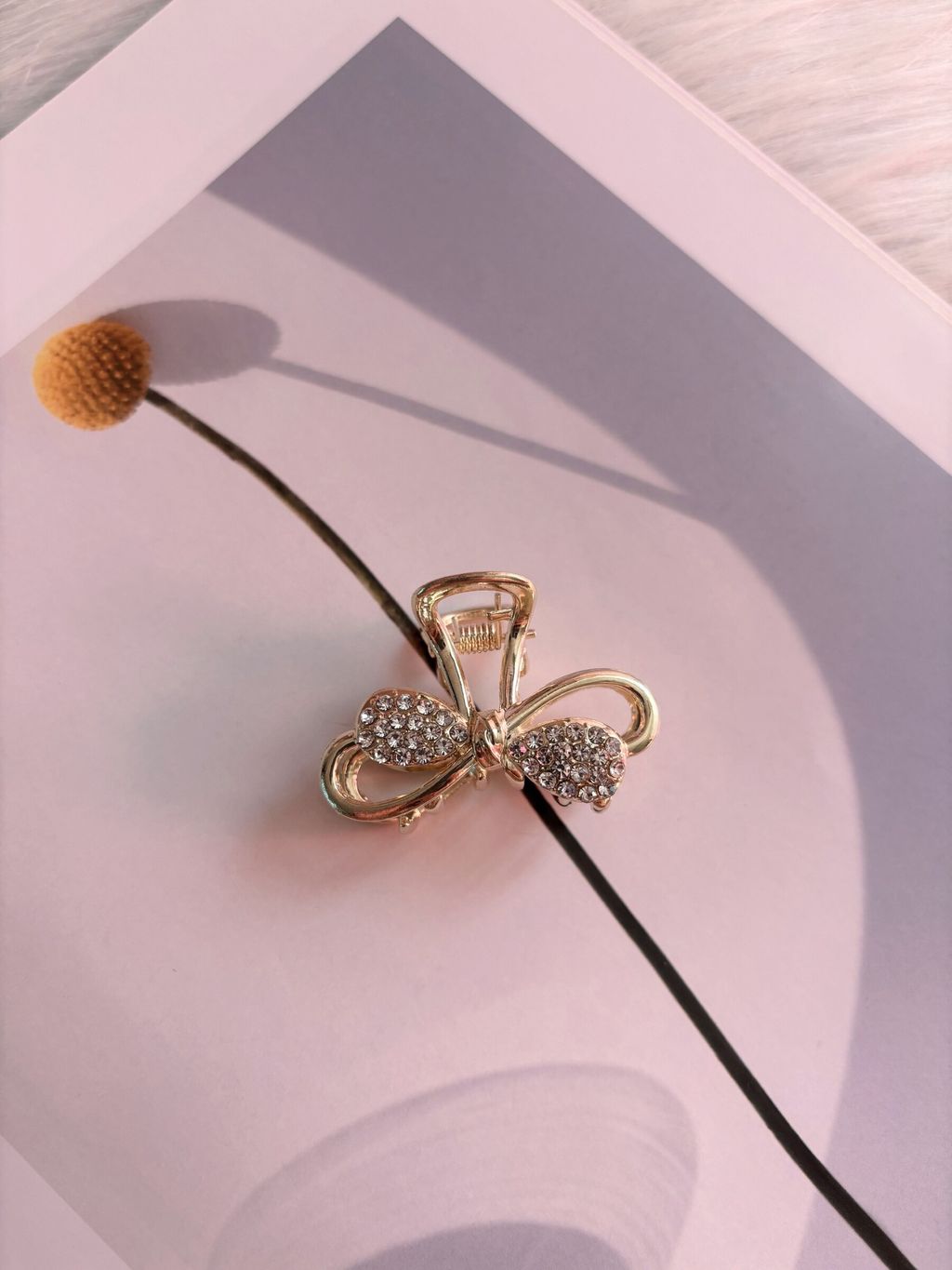 crystal ribbon claw clip (3cm)